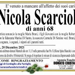 Nicola Scarciolla di anni 68