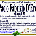 Paolo Fabrizio D’Ercole di anni 37