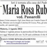 Maria Rosa Rubino    ved. Passarelli