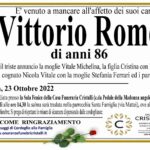 Vittorio Romeo di anni 86