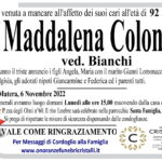 Maddalena Colonna ved. Bianchi   di anni 92