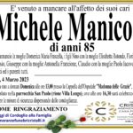Michele Manicone di anni 85