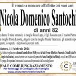 Nicola Domenico Santochirico di anni 82