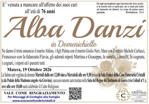 Alba Danzi in Domenichiello   di anni 76