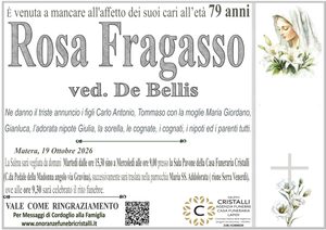 Rosa Fragasso ved. De Bellis